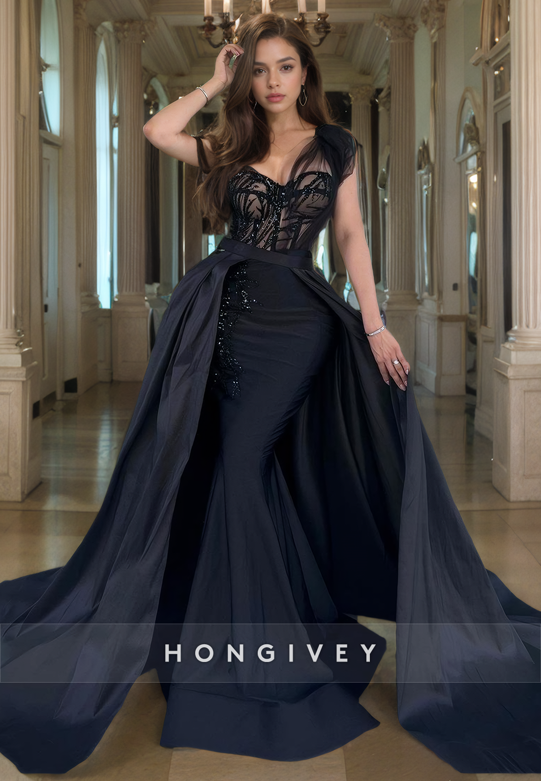 Overskirt prom dress hotsell