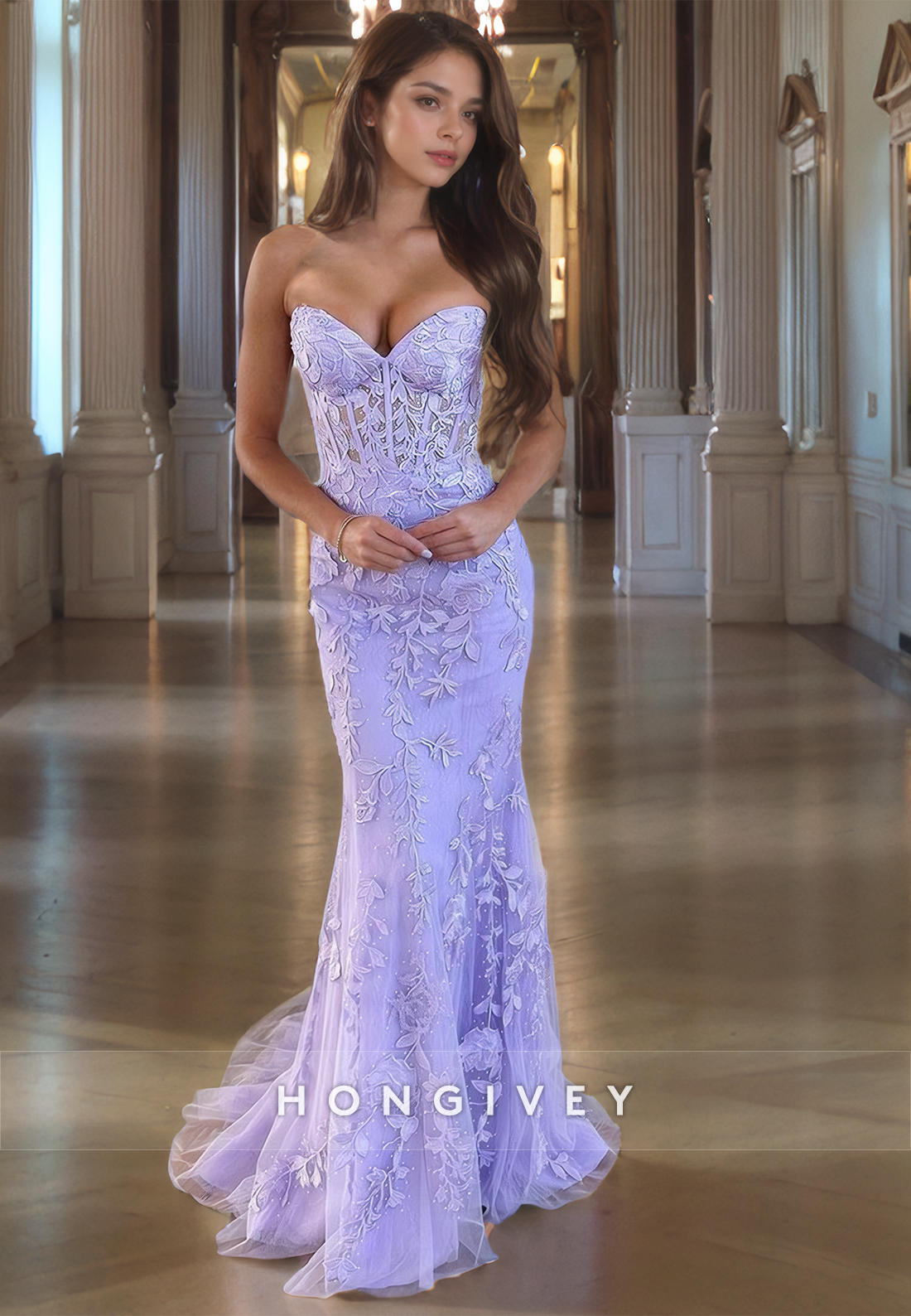 Sexy Fitted Satin Sweetheart Strapless Appliques Party Prom Evening Dr Sexy Fitted Satin Sweetheart Strapless Appliques Party Prom Evening Dr