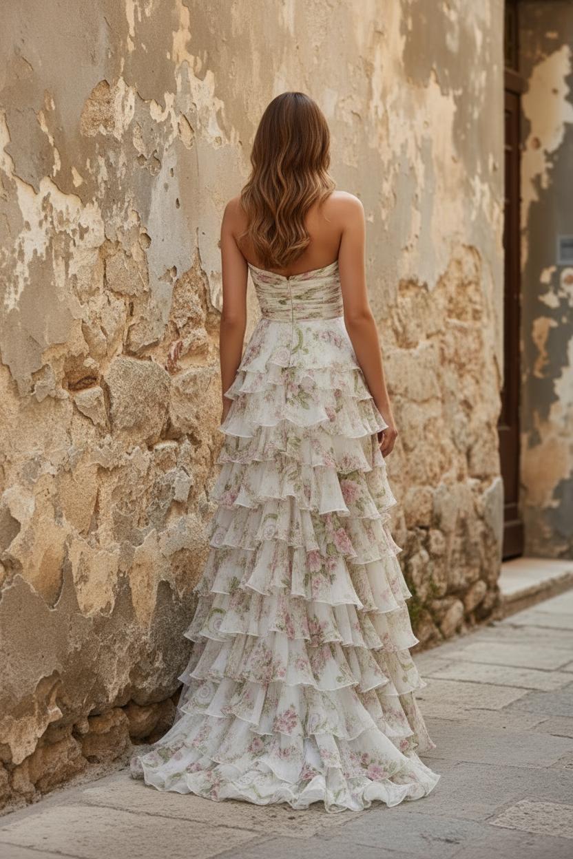 Sleeveless A-Line Slit Prom Dress