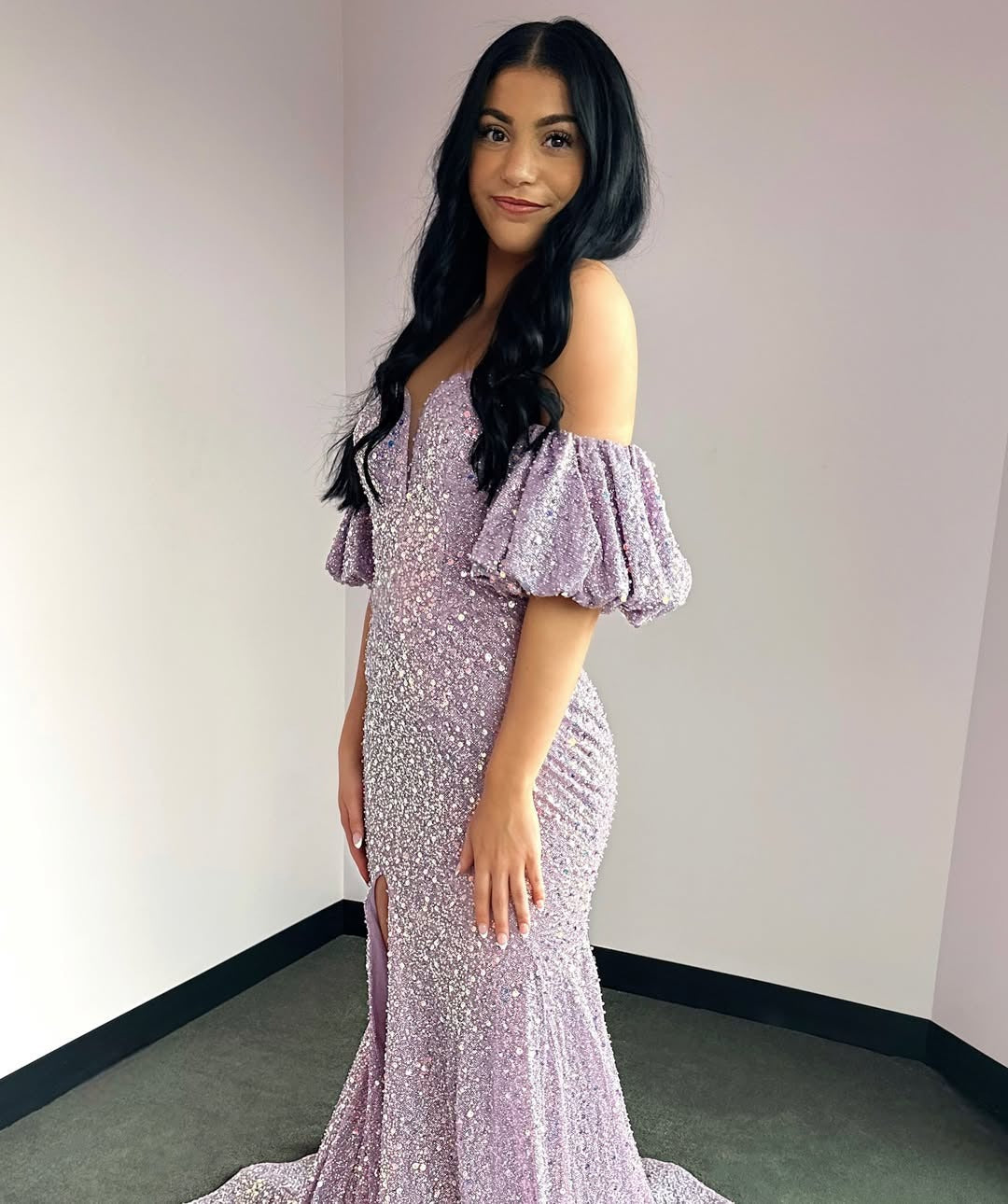 Mermaid Glittery Sequin Beaded Prom Dresses Long Sweetheart Party Dresses