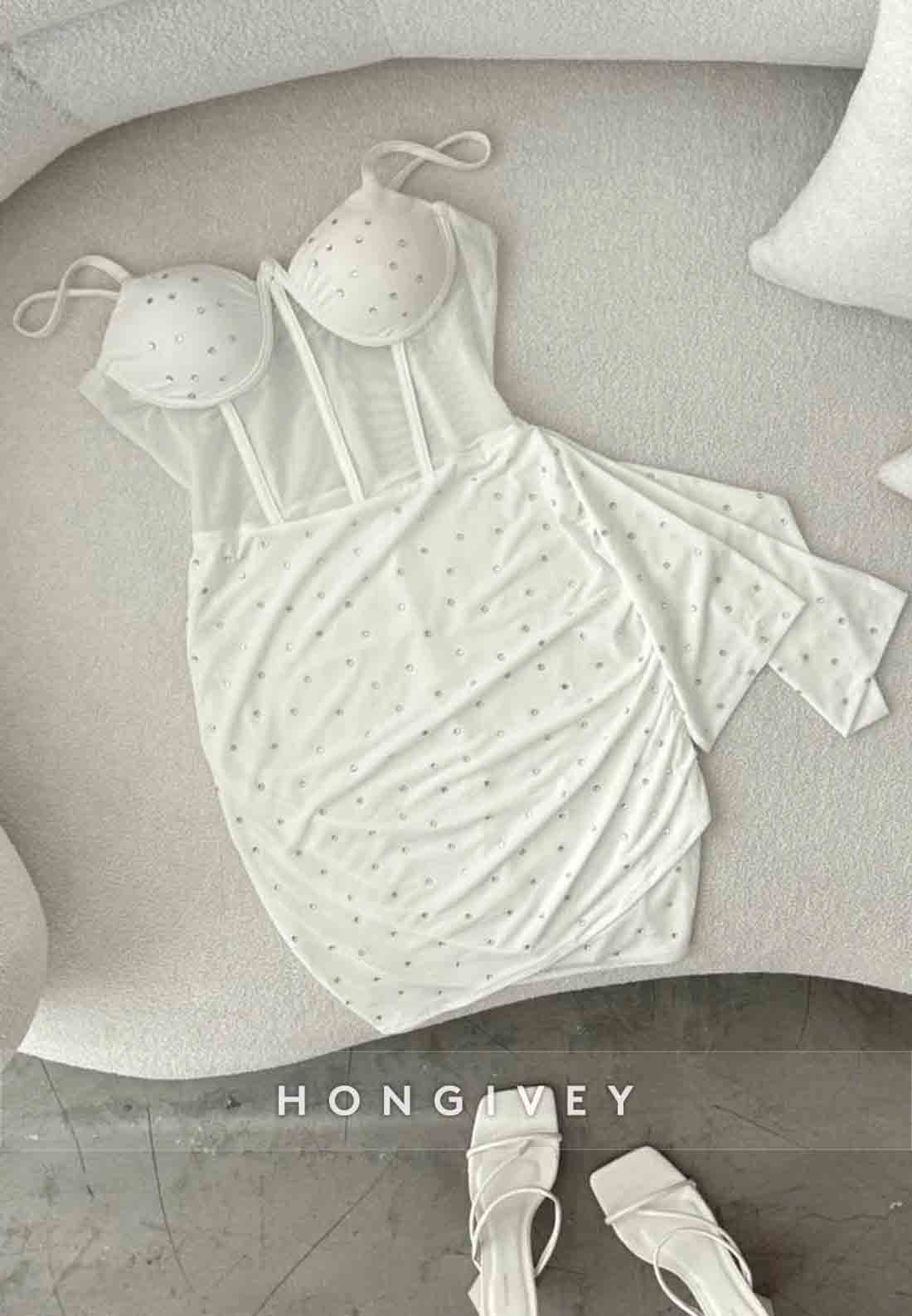 Sweetheart Sheath Sweetheart Spaghetti Straps Homecoming Dress with Beading