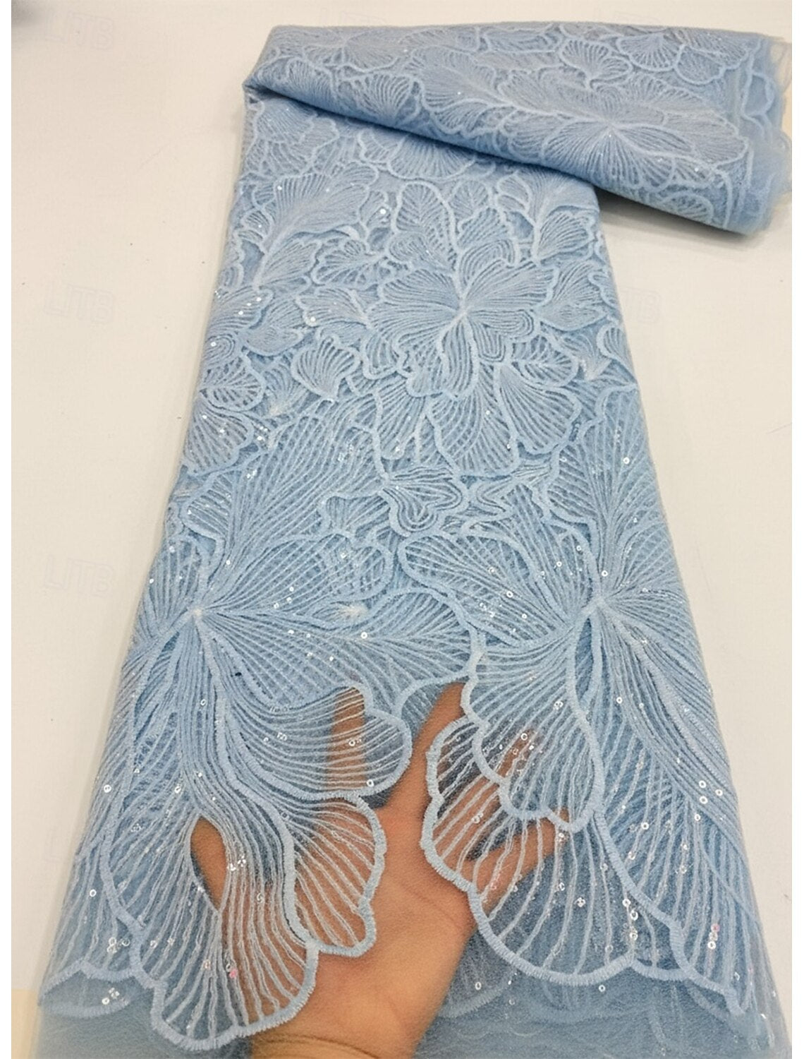 3/4 Sleeve A-Line Floral Print A-Line Tea-Length Evening Dress