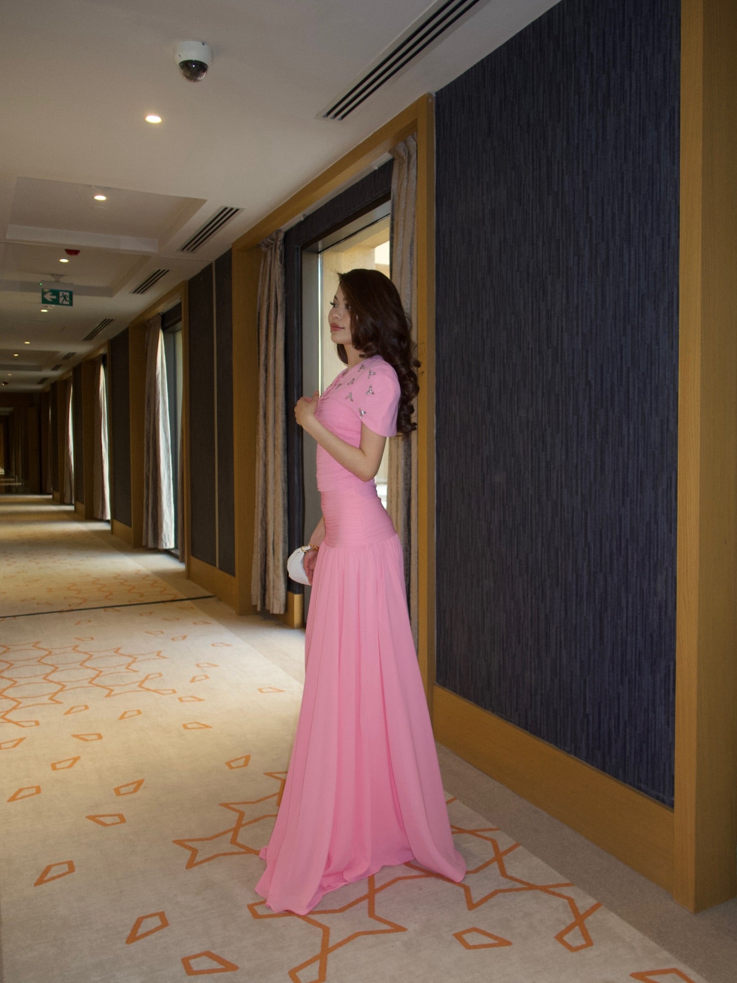 Short Beaded Shawl Sleeveless Mermaid Floor-Length Evening Dressa
