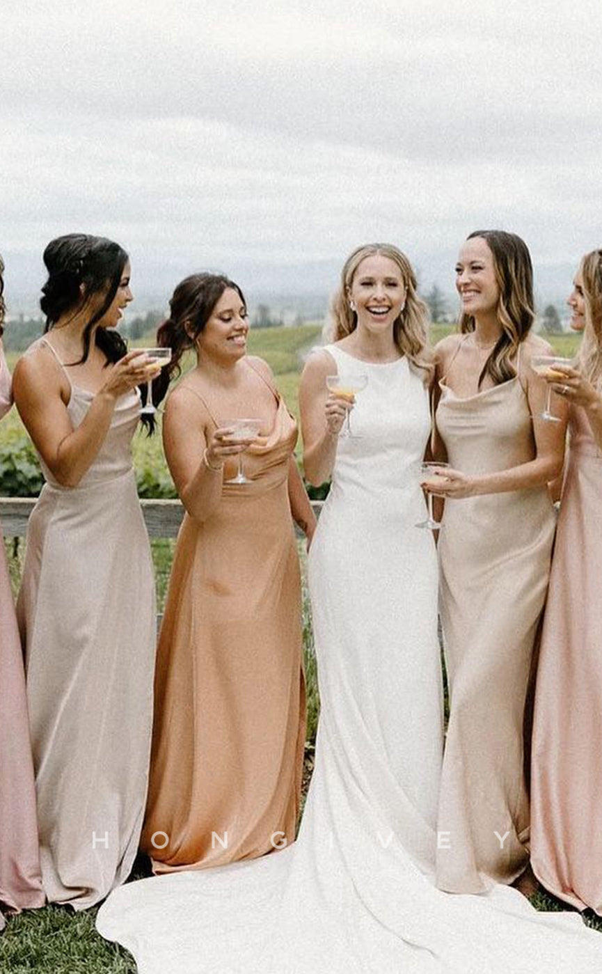 HB039 - Fitted Empire Different Styles Cheap Stain Sexy Prom Party Bridesmaid Dress