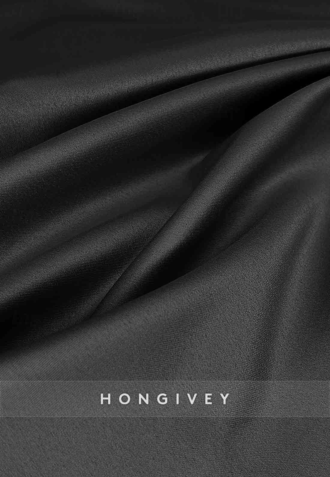 Elegant Floor Length Long Sleeve V Neck Mermaid Evening Gown with Pleats