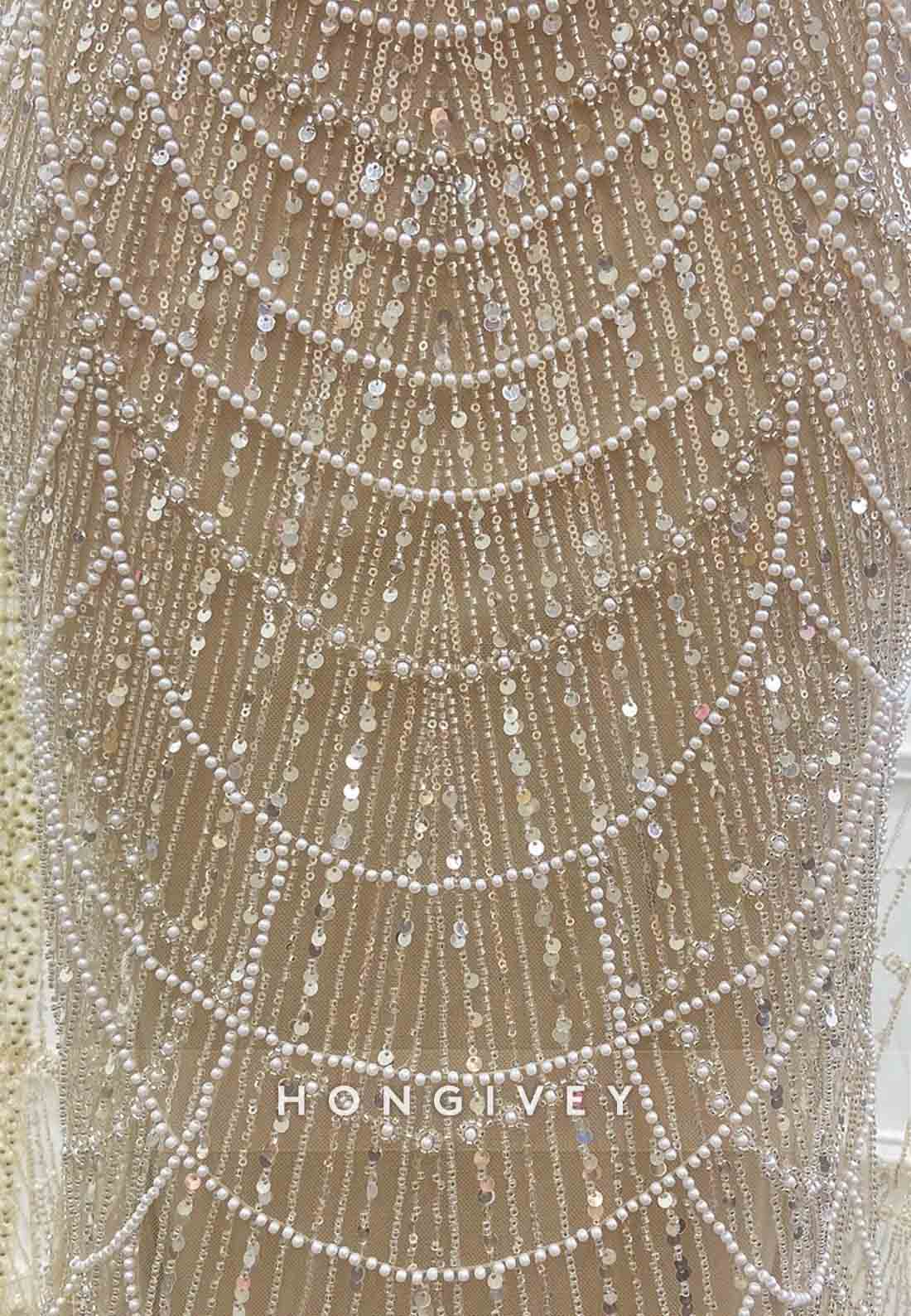 Regular Straps Floor-Length Sheath Evening Gown Beading Cloak Formal Dresses