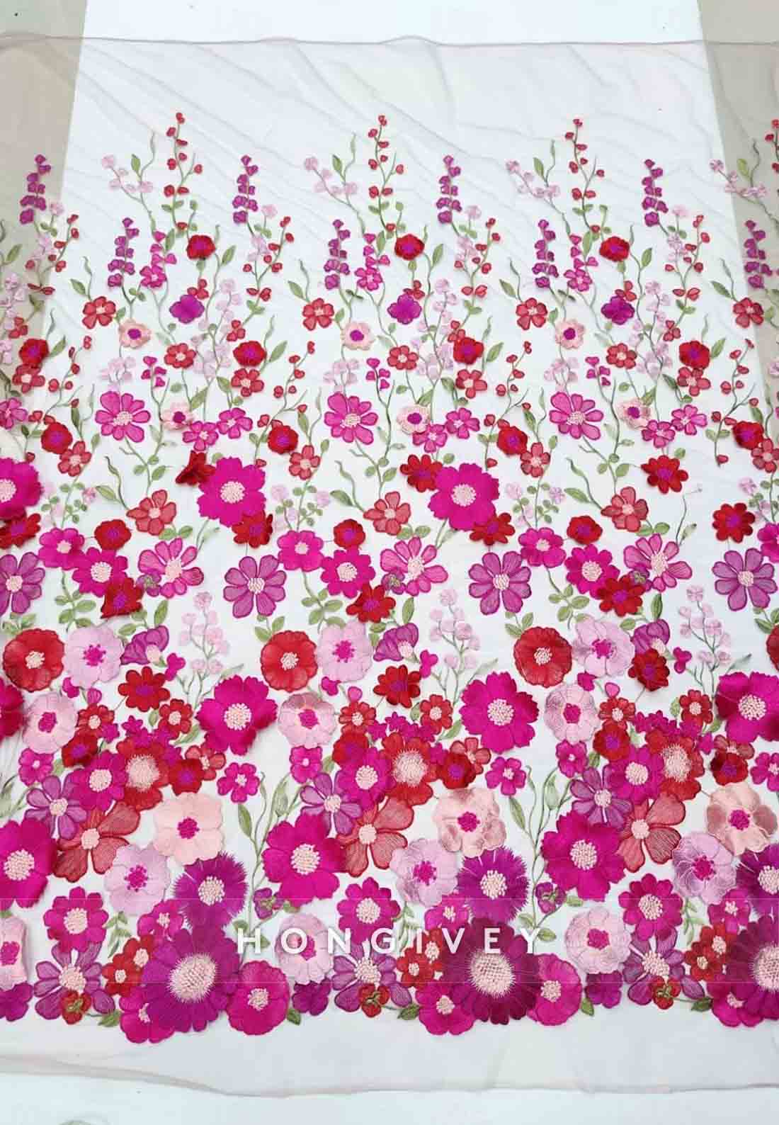 Floral A-Line Cocktail Dresses Tea-Length Sleeveless One Shoulder with Bowknot Embroidery Evening Gown