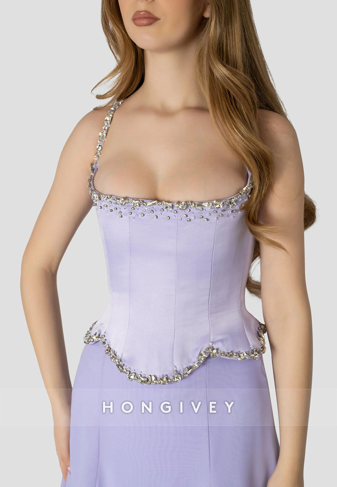 A-line Sweep Train Square Sleeveless Pleated Crisscross Back Evening Gown