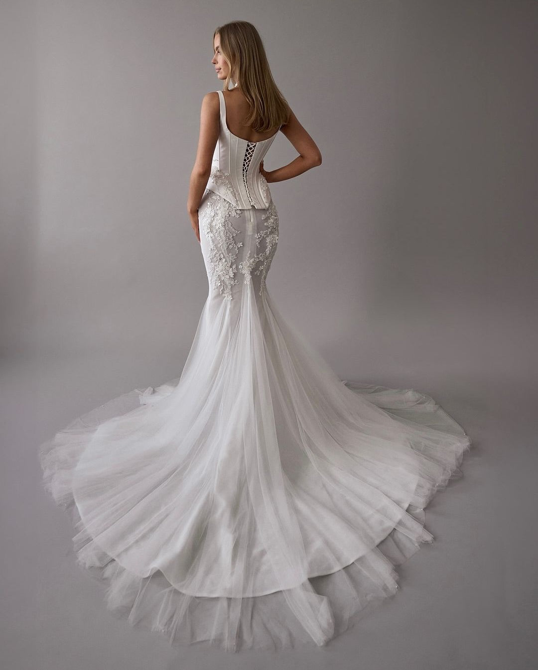 Lace Corset Mermaid Wedding Dress