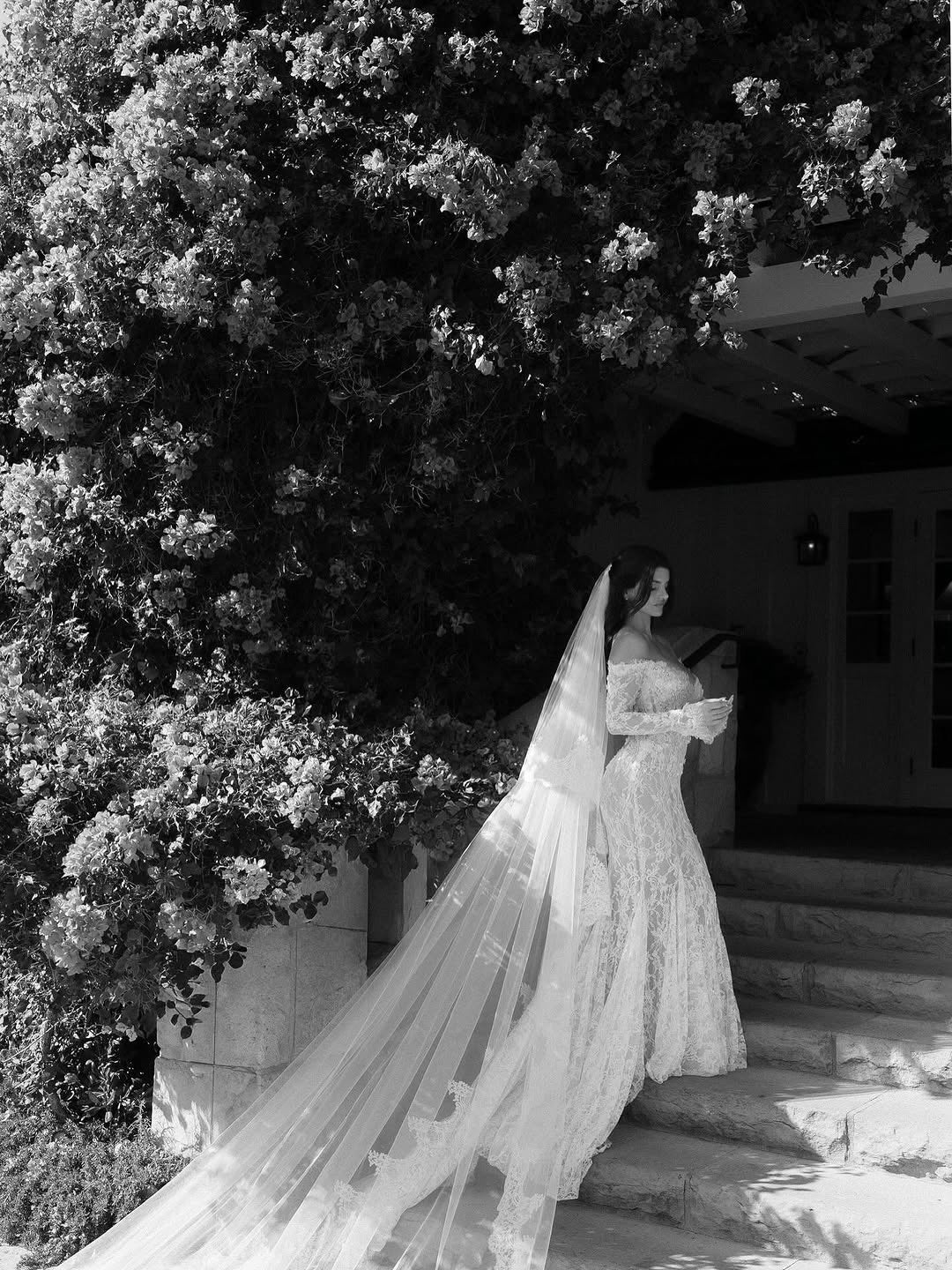 Off-the-Shoulder Long Sleeve Lace Mermaid Bridal Gown