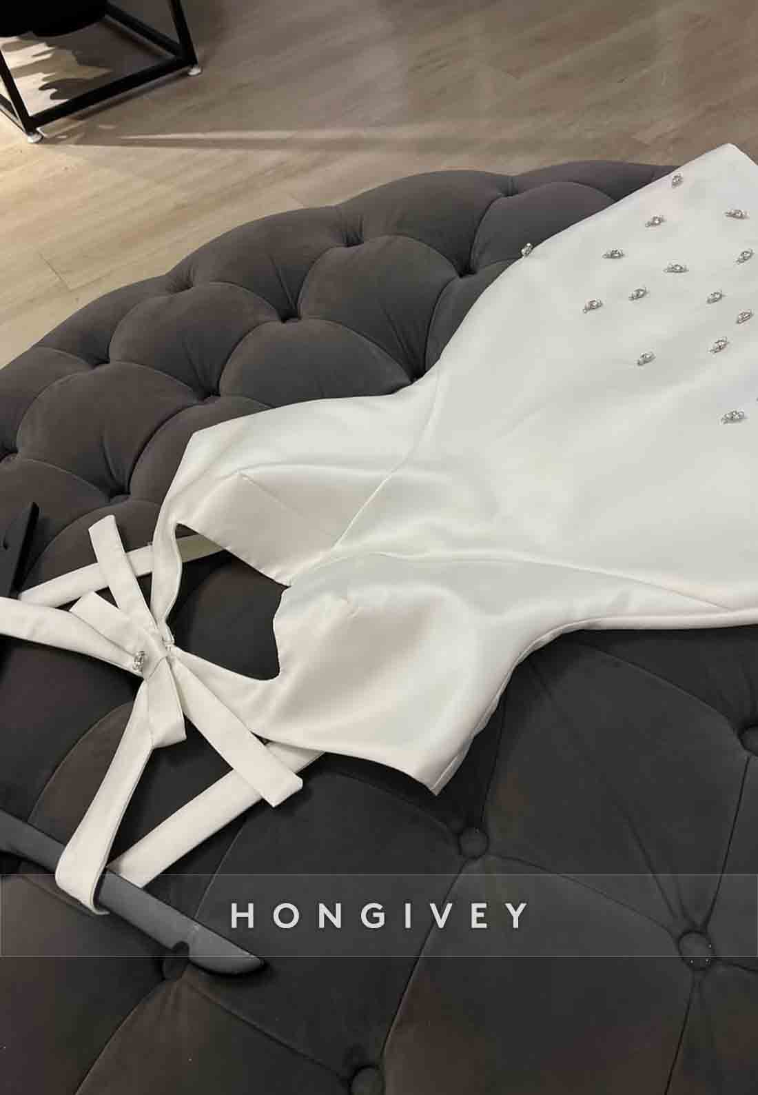 Beading Regular Straps Mini Bowknot Satin Pleated Homecoming Dresses