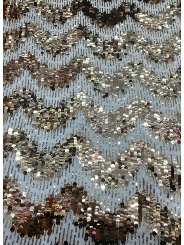 One Shoulder Sleeveless Sequins Sparkle Mermaid Ankle-Length Evening Dress