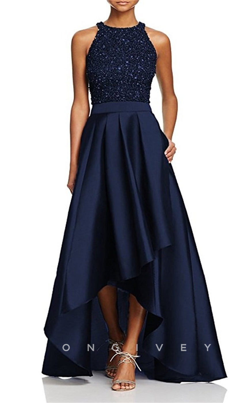 HM204 - A-Line Round Sleeveless Beaded Mother of the Bride Dress HM204 - A-Line Round Sleeveless Beaded Mother of the Bride Dress