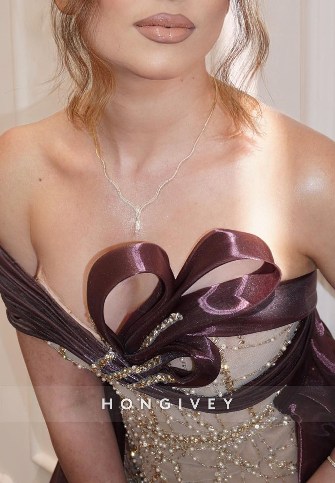 Sparkly Off the Shoulder Sheath Evening Gowns with Beading