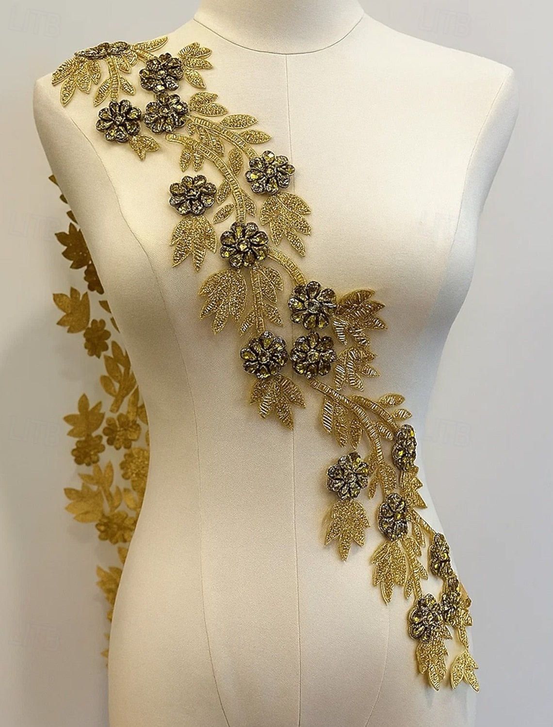 One Shoulder Long Sleeve Applique Mermaid Evening Dress