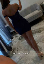 Off the Shoulder Sheath Beaded Lace Mini Homecoming Dresses with Sheer Corset Bodice