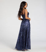 Lauren Sweetheart A-Line Glitter Sequin Dress