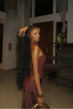 Hidais Chic High Neck Sleeveless Mermaid Long Prom Dress With Pleated