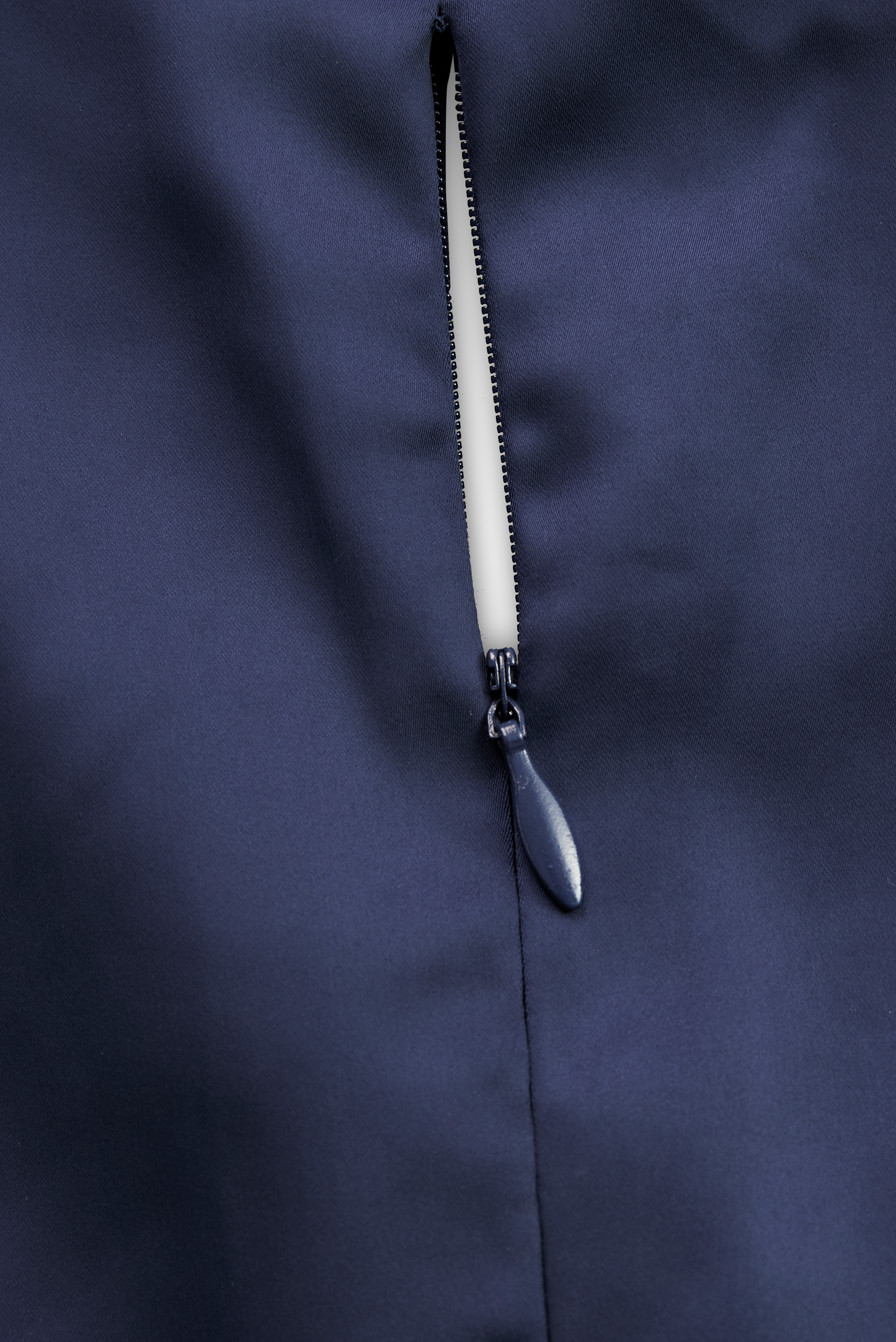 V-Neck Vintage-Inspired Satin A-Line Midi Dress With Draped Collar