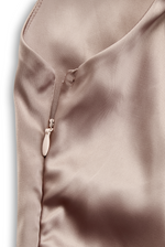 Champagne Satin One Shoulder Mermaid Evening Gowns