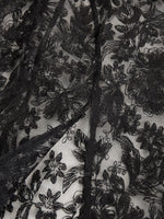 Elegant Tailored Blazer Panel Lace Gown Set