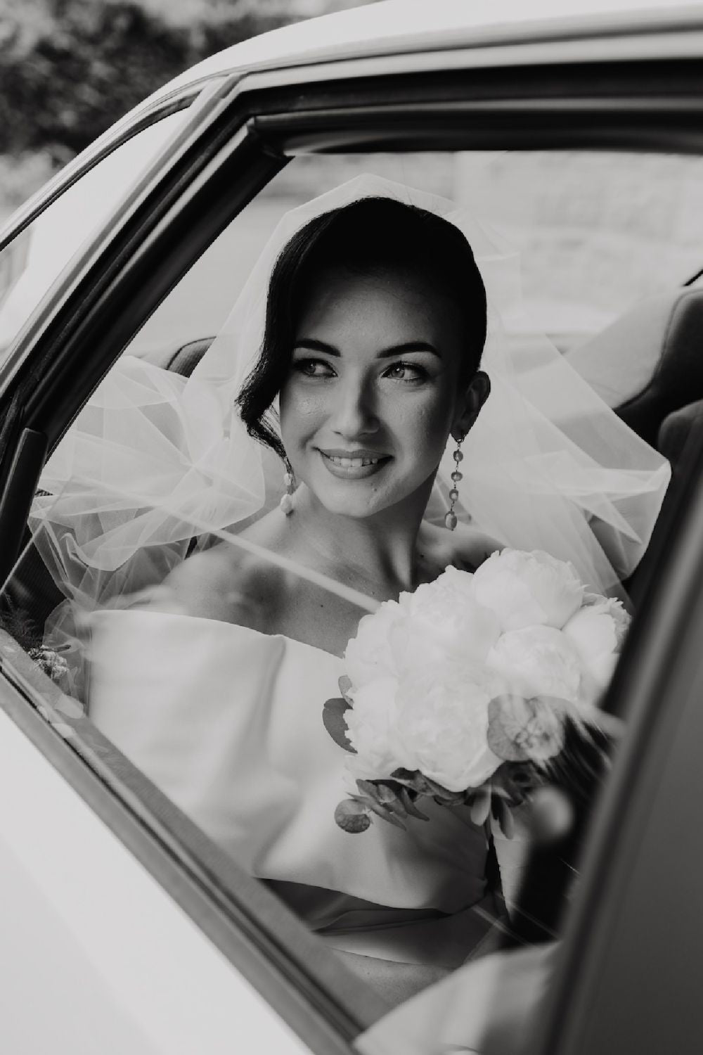 Classic A Line Off the Shoulder White Long Bridal Dress with Ruched