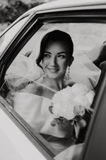 Classic A Line Off the Shoulder White Long Bridal Dress with Ruched