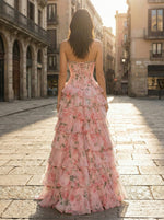 Sweetheart A-Line Tassel Slit Prom Dress