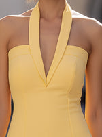 Strapless Halter Neck Sleeveless Mermaid Short Evening Dress