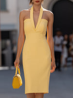 Strapless Halter Neck Sleeveless Mermaid Short Evening Dress