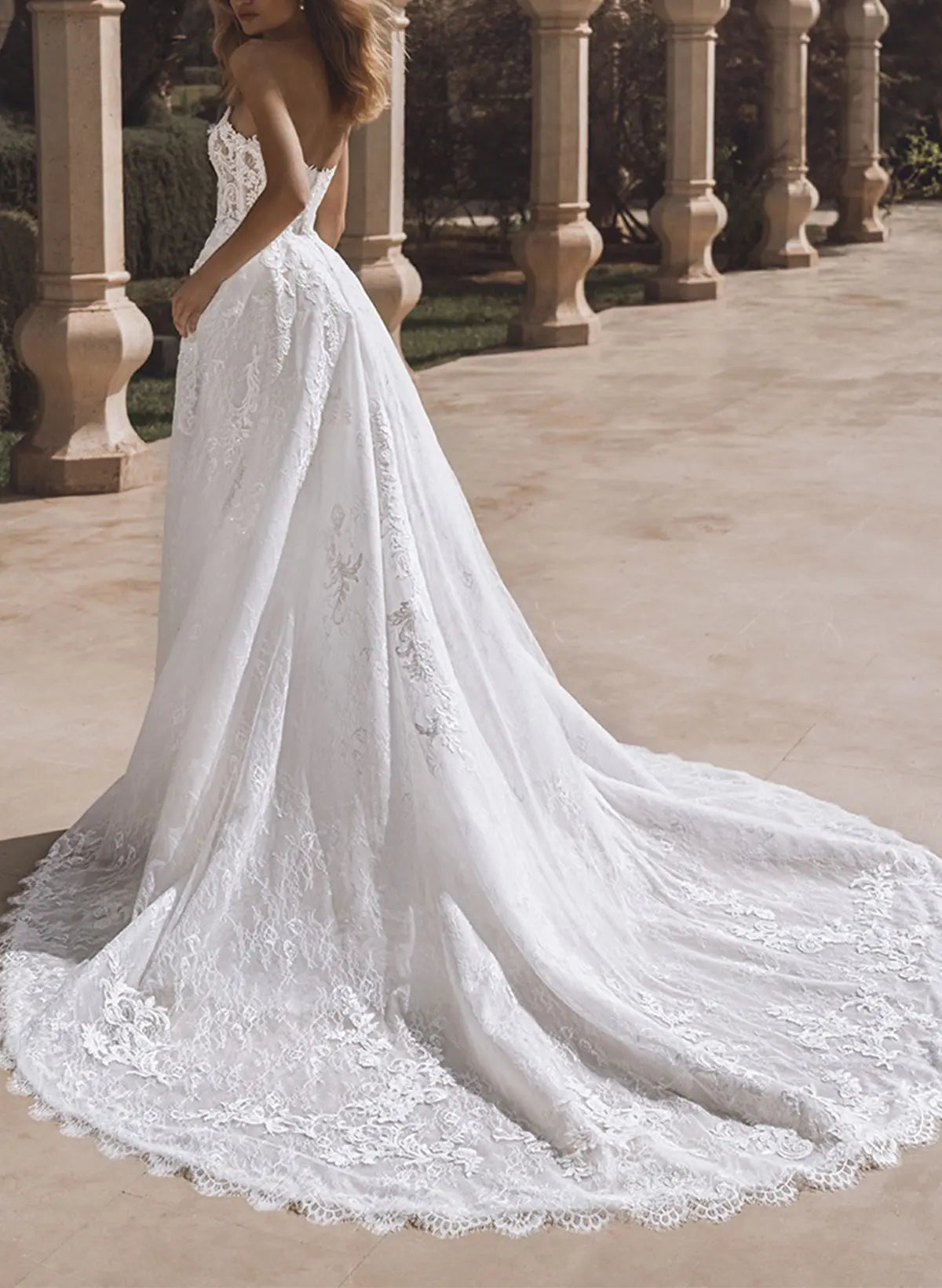 Strapless Sleeveless Detachable Wedding Dresses With Detachable