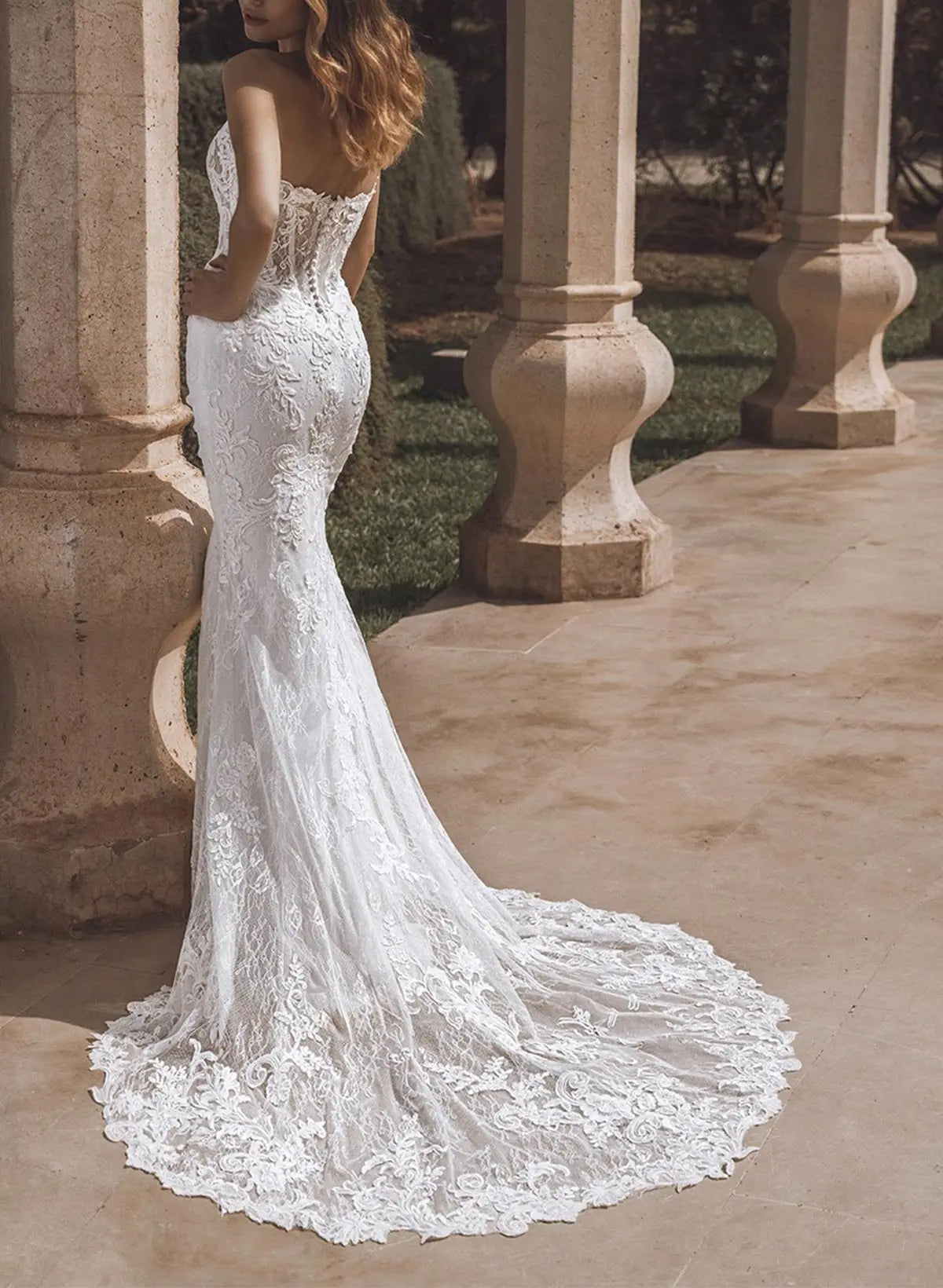 Strapless Sleeveless Detachable Wedding Dresses With Detachable