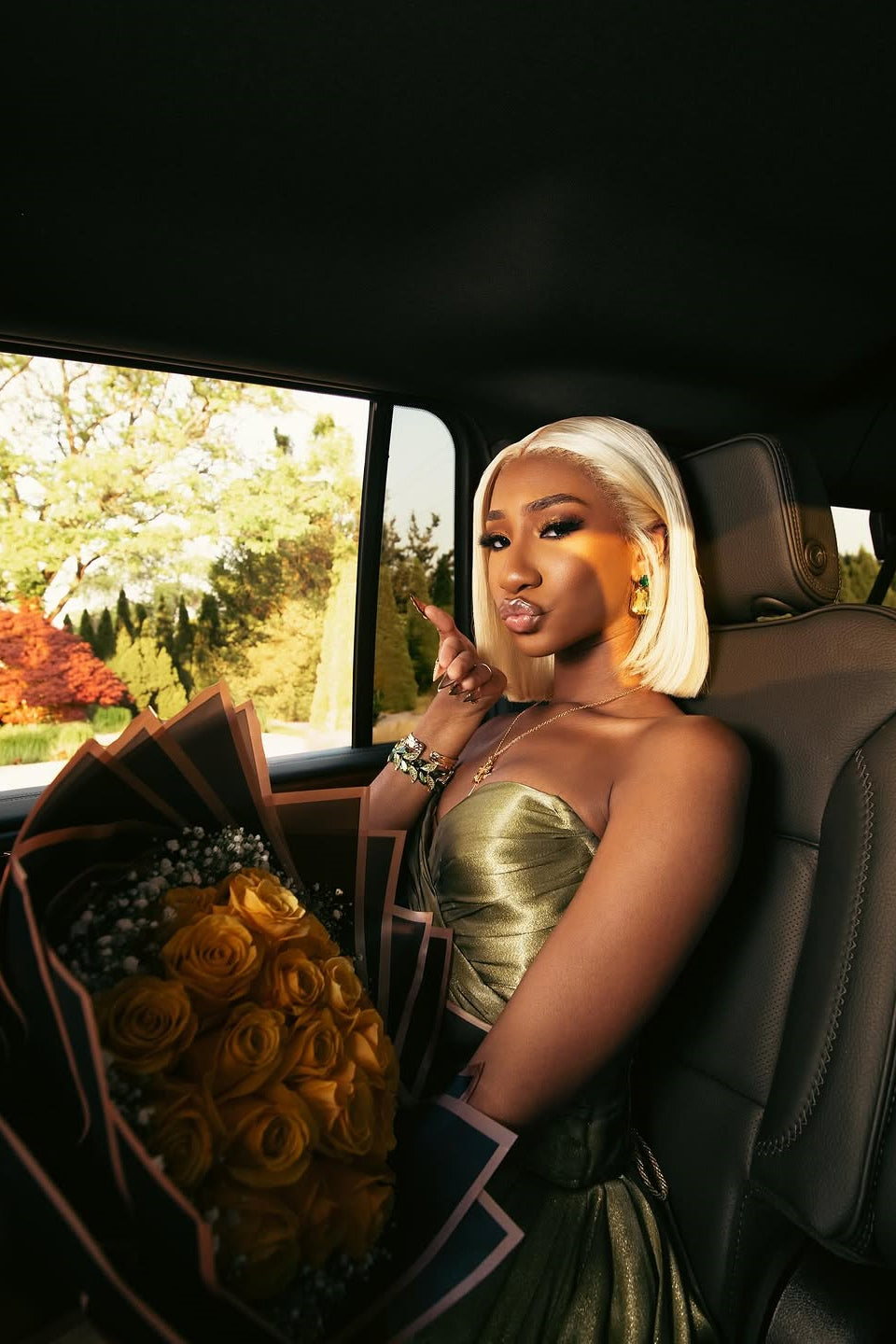 Modern Sage Green Sweetheart Prom Dress High Split Long With Pleats Lace-Up