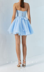 H2179 - Casual Tulle A-Line Sweetheart Strapless Party/Homecoming Dress