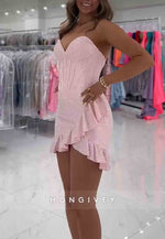 Sparkly Sheath Sweetheart Hot Strapless Short Homecoming Dress with Beading