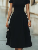 Classic Elegance A-Line Midi Dress