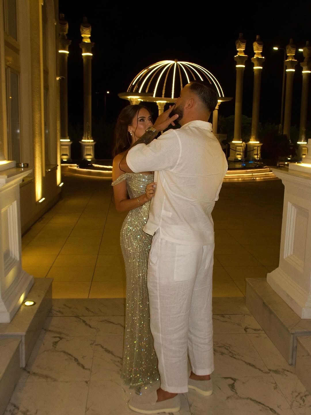 Glitter Off the Shoulder Mermaid Sparkle Floor-Lenght Prom Dress