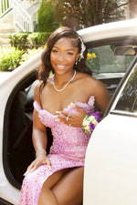 Modern Lavender Sweetheart Sequins Mermaid Prom Dress Split Long With Crystals Lace-Up