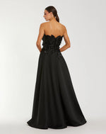 Black A-Line Long Formal Ball Gown Prom Dress