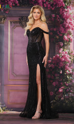 Beaded Long Corset Prom Dress: Colors Dress 3760