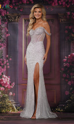 Beaded Long Corset Prom Dress: Colors Dress 3760