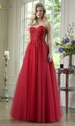 Strapless Long Corset Prom Dress: Colors Dress 3923