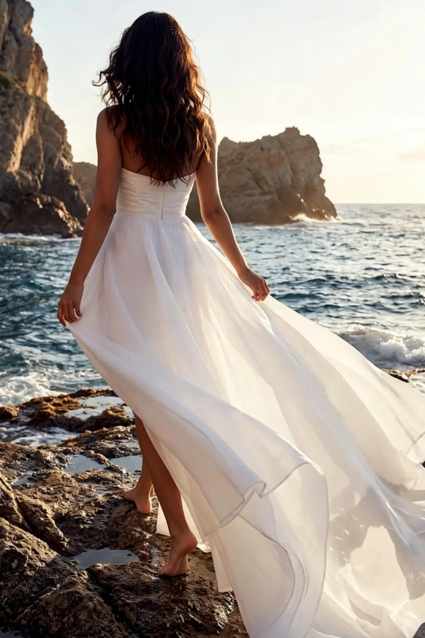 Ball-Gown Sweetheart Sleeveless Organza Sweep Train Wedding Dress