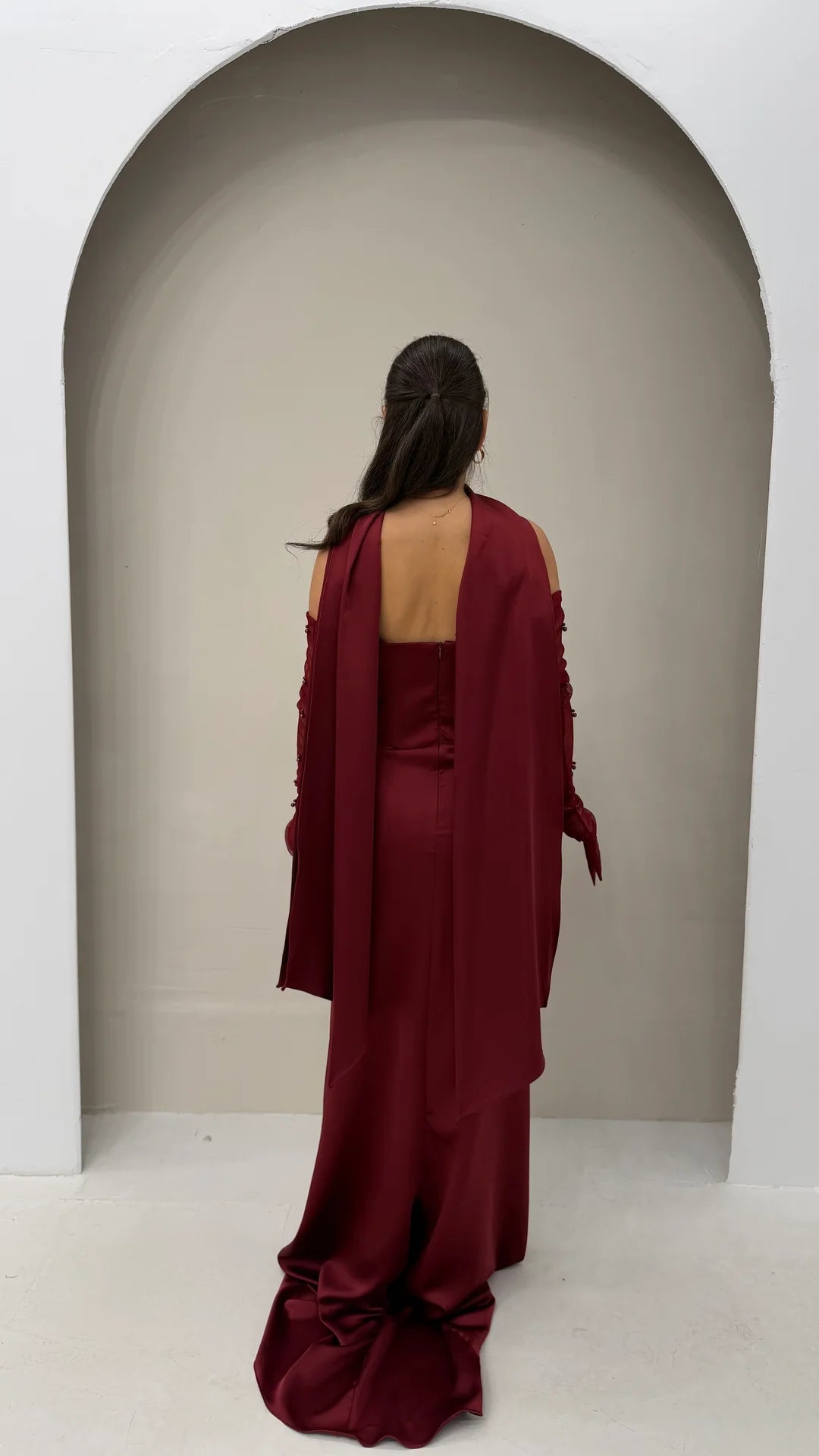 Strapless Sleeveless Beaded Mermaid Foraml Women Evening Dress