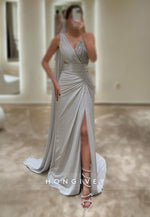 L2962 - V-Neck Spaghetti Straps With Bolero Beaded Party Prom Evening Dress