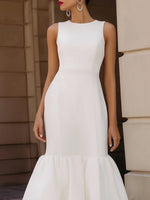 Sleeveless Tiered Ruffle Hem Maxi Dress