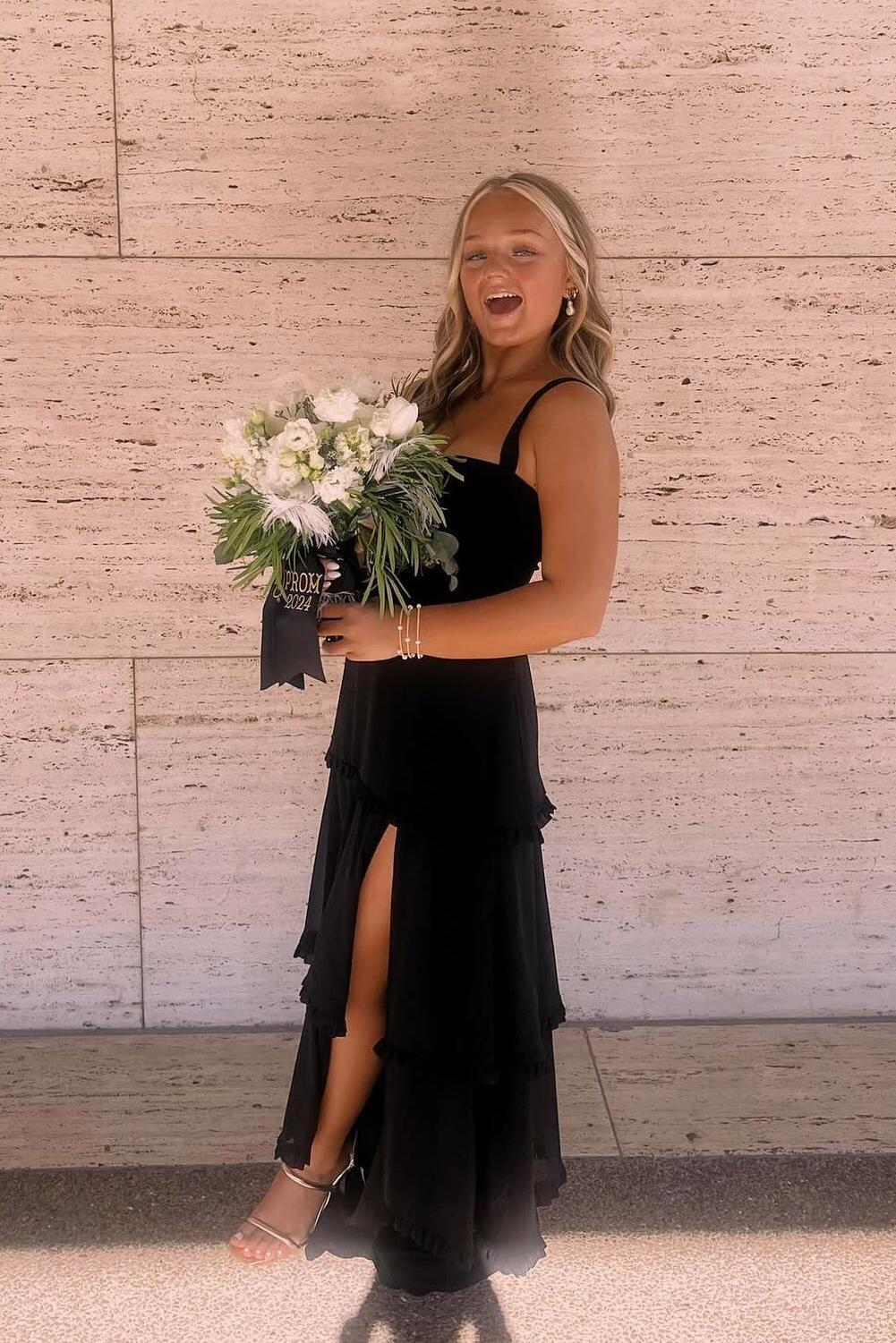 Cantaloupe Orange Ruched A-Line Corset Tiered Long Party Dresss