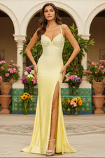 Strappy Long Pearl Prom Dress Ava Presley