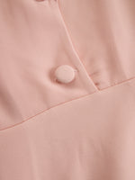 Elegant Pleated Blazer Midi Dress