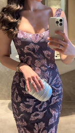 Sexy Square Neck Sleeveless Beaded Sequins Sparkle Mermaid Evening Dress